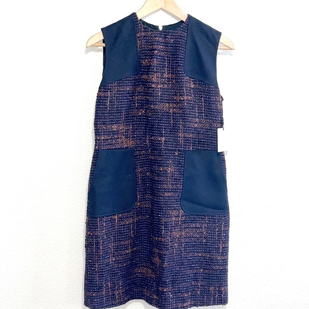 NWT RED Valentino Woman WOOL BLEND Tweed Dress Size 6